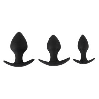 Black Velvet Silicone Three Piece Anal Traini... Black Velvet Silicone Three Piece Anal Traini...